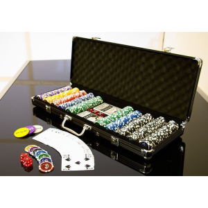 OEM Póker készlet, 500 db-os zseton – OCEAN BLACK EDITION, értéke 5-1000
