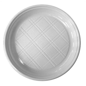 . Műanyag lapos tányér, 20 db