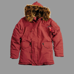 Alpha Industries Explorer - burgundy színű kabát
