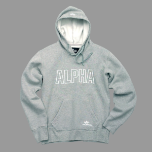 Alpha Industries Track Hoody - szürke/fehér