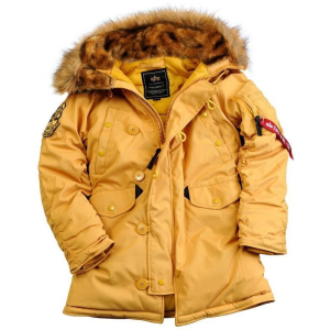 Alpha Industries Explorer Női - mustár színű kabát
