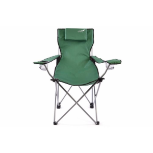OEM Összecsukható kemping szék DIVERO párnával - zöld