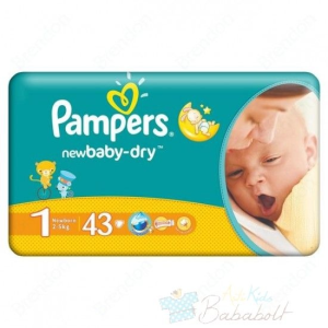 Pampers New Baby-Dry Pelenka 1 Newborn - 43 db