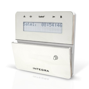 Satel INTKLFRSSW LCD kezelő beépített kártyaolvasóval INTEGRA központokhoz