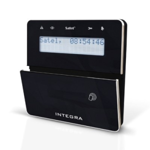 Satel INTKLFRBSB LCD kezelő beépített kártyaolvasóval INTEGRA központokhoz
