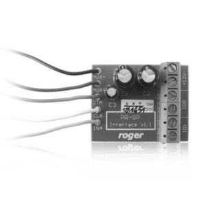 Roger PRGP60A illesztőmodul a GP60A nagy hatótávolságú RFID kártyaolvasóhozm, lehetővé teszi 2 darab GP60-as olvasó csatolását PR402-es vezérlőhöz