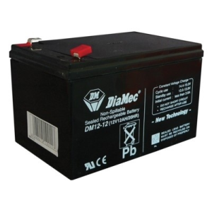 DIAMEC DM12-12 akkumulátor biztonságtechnikai rendszerekhez és elektromos játékokhoz