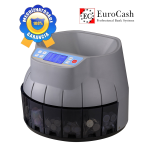 EuroCash EC-700 professzionális érmeszámláló, szortírozó pénzszámoló gép FORINT érmékhez