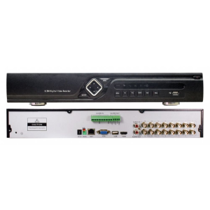 EuroVideo EVD-C16/200A1FH HD-CVI DVR, 16 CVI, vagy 12 CVI 4 IP bemenet, 1080p/12,5 fps, 720p/25 fps, 2x4 TB SATA HDD