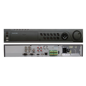 EuroVideo EVD-T04/100AO4FH HD-TVI Hybrid DVR, 4 cs., 100 fps/1080p, 4 audio BE, 1 audio KI, VGA,HDMI,4x4 TB SATA HDD