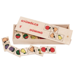  Fa játék dominó, gyümölcsök