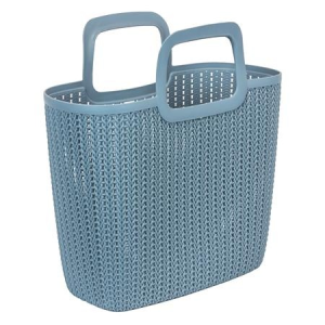 CURVER Kötött hatású bevásárló táska, CURVER "Knit", kék