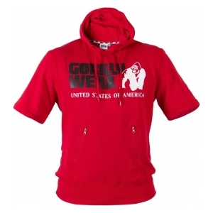 Gorilla Wear Boston Hoodie Short Sleeve (piros) (1 db)