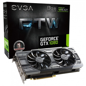 EVGA GeForce GTX 1080 FTW GAMING ACX 3.0 8GB GDDR5X 256bit PCIe (08G-P4-6286-KR)