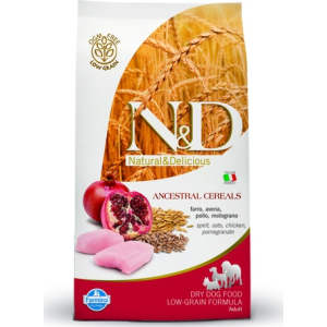 N&D N&D Low Grain Csirke+Gránátalma 12kg