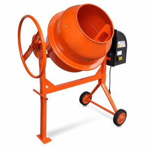 vidaXL Betonkeverő Cement Mixer Narancssárga Acél 140 L 650 W