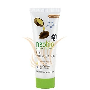 Neobio Bio-Argánolaj & Hialuronsav 24 órás öregedésgátló arckrém 50 ml