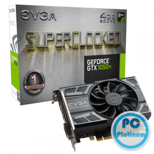 EVGA GeForce GTX 1050 Ti 4GB DDR5 Gaming (Superclocked)