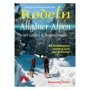  Allgäuer Alpen szánkótúrák kalauza / Rodelführer / Bergverlag Rother