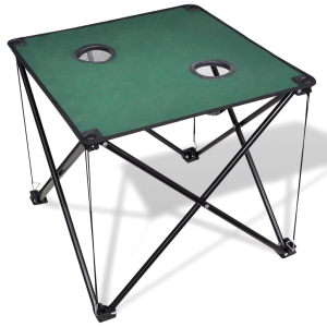  Összecsukható kemping asztal sötétzöld