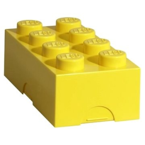Lego Storage Box táplálékra 100 x 200 x 75 mm - sárga