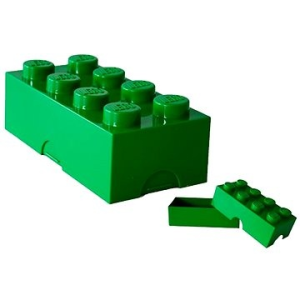 Lego Storage doboz snack 100 x 200 x 75 mm - sötétzöld