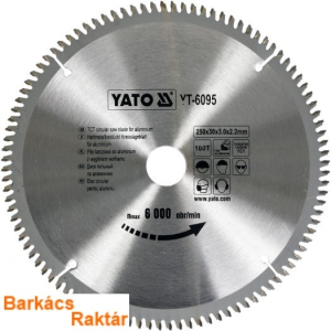  YATO 6095 Körfűrész tárcsaAlu-hoz 300x30x3.0x2.2mm 100T
