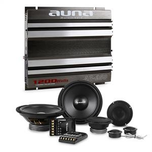 Auna CS Comp 8, HiFi összeállítás autóba, hangfal készlet/kétcsatornás végerősítő