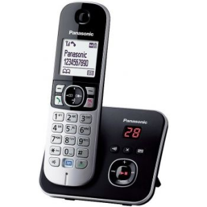 Panasonic KX-TG6821PDB vezeték nélküli telefon, LCD, LED, Háttérvilágítású billentyűzet, Fekete (PL_1067626_KX-TG6821PDB)