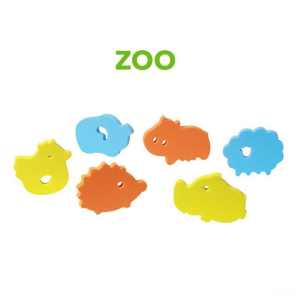  BabyOno fürdőjáték puzzle szivacs, 6 db - 534 zoo