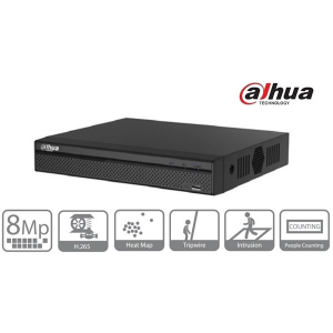 Dahua NVR4108HS-4KS2 NVR, 8 csatorna, H265, 80Mbps rögzítési sávszélesség, HDMI+VGA, 2xUSB, 1x Sata