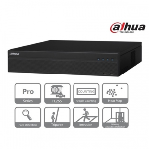 Dahua NVR5864-4KS2 NVR, 64 csatorna, H265, 320Mbps rögzítési sávszélesség, HDMI+VGA, 3xUSB, 8x Sata, I/O, Raid