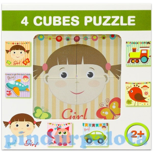  Mesekocka lány és fiú 4 puzzle