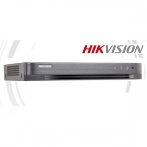 Hikvision DS-7204HUHI-K1 TurboHD DVR, 4 port, 5MP/48fps, 3MP/72fps, 1080P/100fps, H265+, 1x Sata, Audio, I/O, AHD/CVI