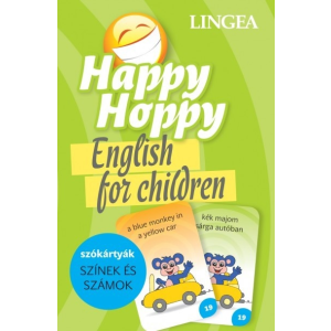 Lingea Kft. Happy Hoppy Szókártyák - Színek és számok - English for children