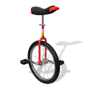 vidaXL Állítható egykerekű kerékpár 20 inch piros