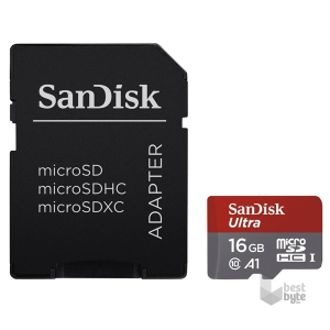 Sandisk 16GB SD micro ( SDHC Class 10) Ultra Android memória kártya adapterrel