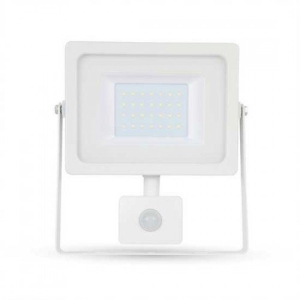V-tac LED reflektor , 50 Watt , Ultra Slim , SMD , mozgásérzékelős , természetes fehér , fehér...