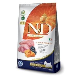 N&D Dog Grain Free Adult Mini Bárány & Áfonya Sütőtökkel 7kg