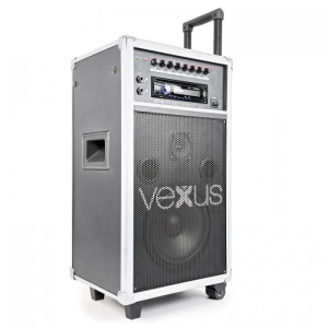 Vexus ST110, mobil PA rendszer, 20 cm (8&quot;), CD, SD, USB, MP3