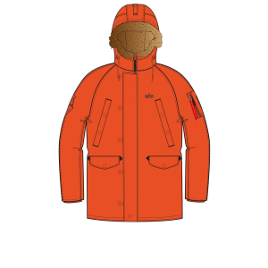 Alpha Industries Explorer - flame orange színű kabát