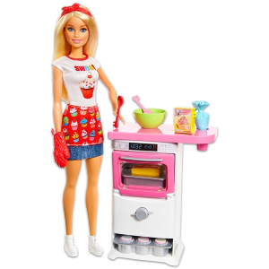 Barbie Barbie: Cukrász játékszett