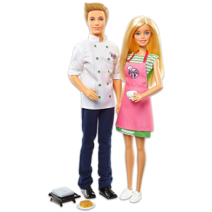 Barbie Barbie: Cukrász Barbie és Ken baba - 2 darabos szett kiegészítőkkel