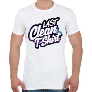PRINTFASHION Last clean t-shirt - Férfi póló - Fehér