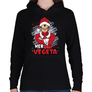 PRINTFASHION Her Vegeta - Női kapucnis pulóver - Fekete