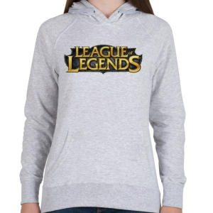 PRINTFASHION League of Legends - Női kapucnis pulóver - Sport szürke