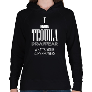 PRINTFASHION Tequila disappear - Női kapucnis pulóver - Fekete