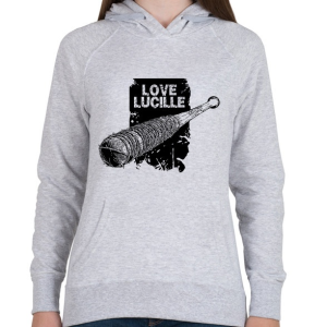 PRINTFASHION Love Lucille - Női kapucnis pulóver - Sport szürke