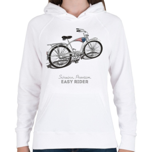 PRINTFASHION Easy Rider - Női kapucnis pulóver - Fehér
