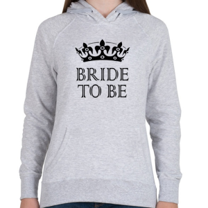 PRINTFASHION Menyasszony - Női kapucnis pulóver - Sport szürke